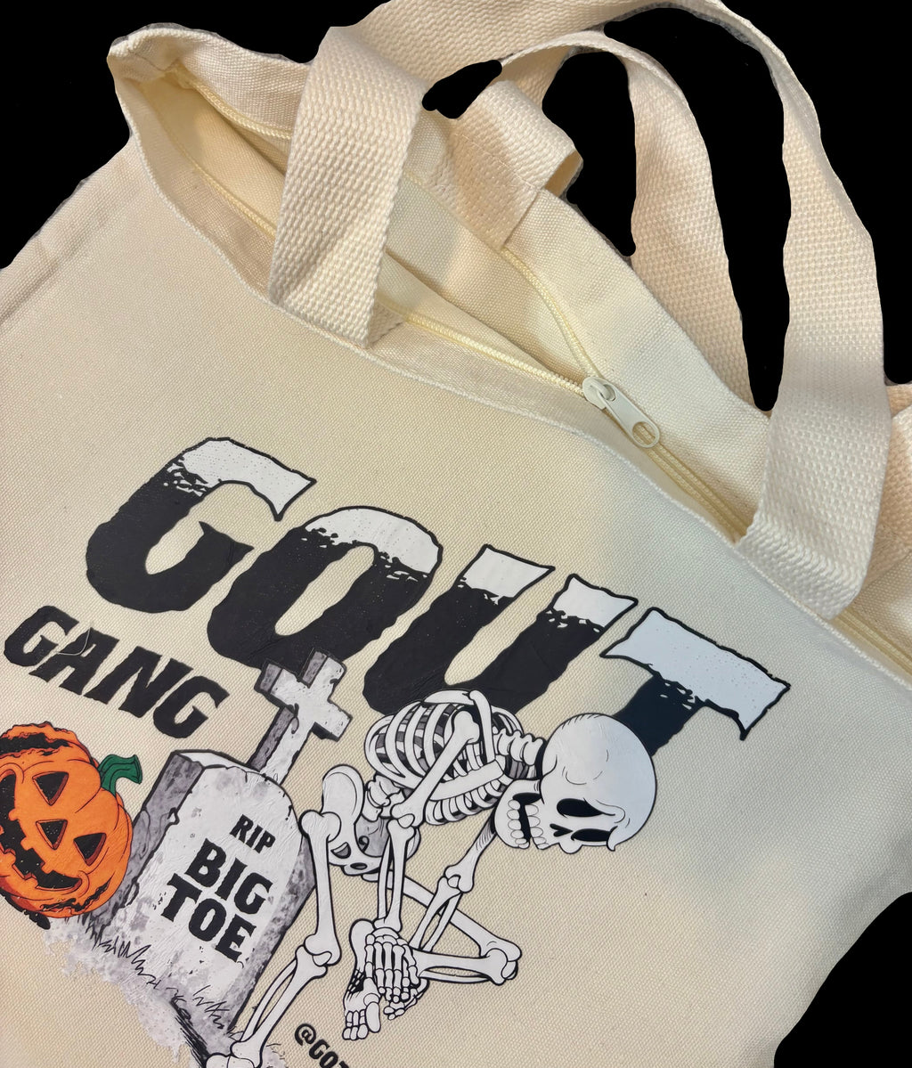 TRICK OR TREAT GOUT TOTE BAG