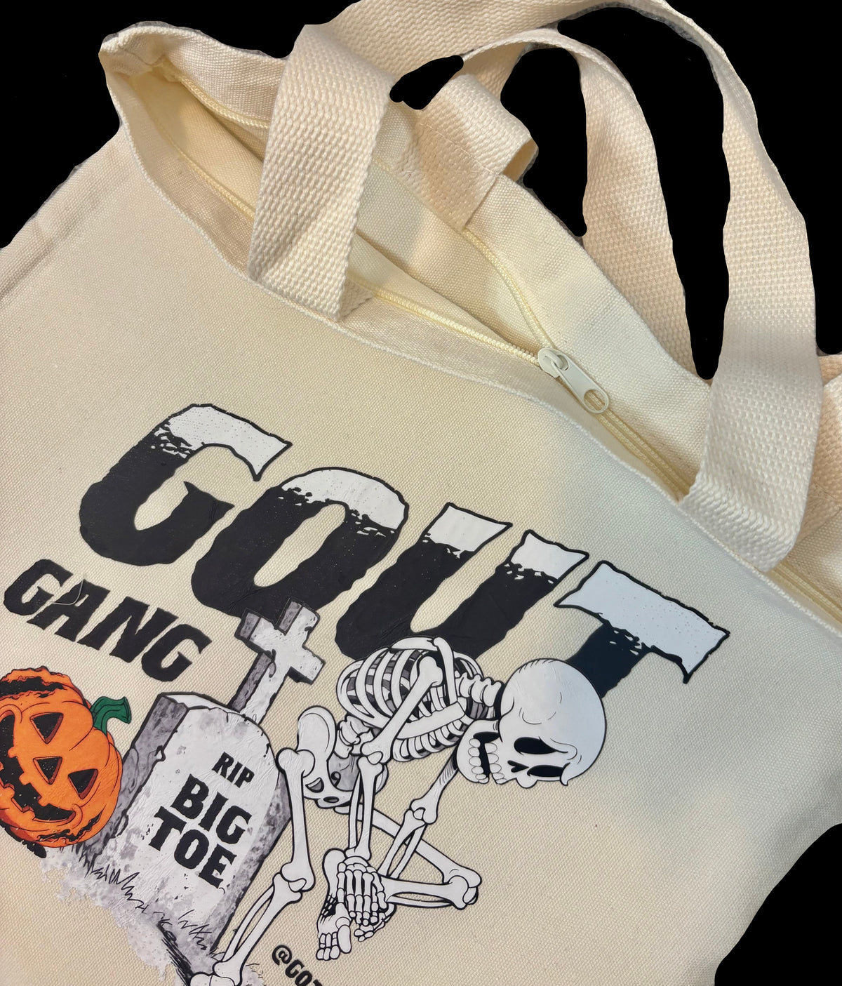 TRICK OR TREAT GOUT TOTE BAG